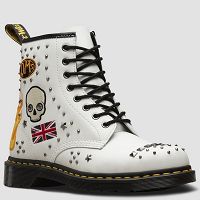MARTENSY MODEL DR. MARTENS 1460 ROCKABILLY WHITE SMOOTH
