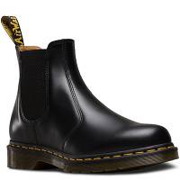MARTENSY MODEL DR. MARTENS 2976 BLACK SMOOTH yellow stitching