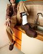 MARTENSY MODEL DR. MARTENS 1461 WAXED FULL GRAIN LEATHER CHESTNUT BROWN - 9