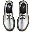 MARTENSY MODEL DR. MARTENS 1461 VEGAN SILVER CHROME PAINT METALLIC - 4