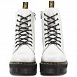 MARTENSY MODEL DR. MARTENS QUAD RETRO JADON WHITE POLISHED SMOOTH - 5