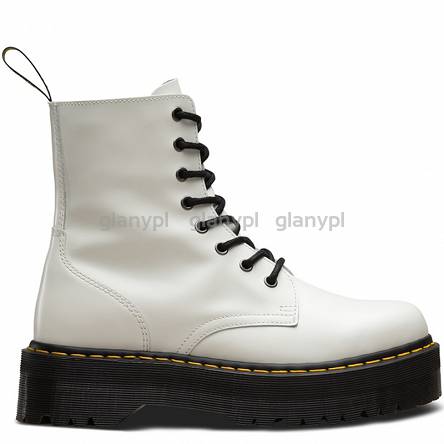 MARTENSY MODEL DR. MARTENS QUAD RETRO JADON WHITE POLISHED SMOOTH