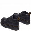MARTENSY MODEL DR. MARTENS ZEBZAG LEATHER CASUAL 4 EYE LACE UP BOOTS BLACK - 4