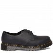 MARTENSY MODEL DR. MARTENS 1461 WAXED FULL GRAIN LEATHER BLACK - 2