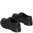 MARTENSY MODEL DR. MARTENS 1461 WAXED FULL GRAIN LEATHER BLACK - 4