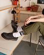 MARTENSY MODEL DR. MARTENS 1461 WAXED FULL GRAIN LEATHER BLACK - 9