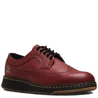 MARTENSY MODEL DR. MARTENS DM'S LITE GABE BROGUE CHERRY RED TEMPERLEY