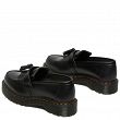 MARTENSY MODEL DR. MARTENS ADRIAN BEX BLACK SMOOTH yellow stitching - 4