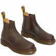 MARTENSY MODEL DR. MARTENS 2976 DARK BROWN CRAZY HORSE yellow stitching - 3