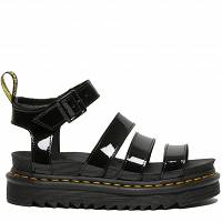 MARTENSY MODEL DR. MARTENS ZEBRILUS BLAIRE PATENT BLACK LAKIERKI
