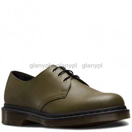 MARTENSY MODEL DR. MARTENS 1461 DM'S OLIVE SMOOTH