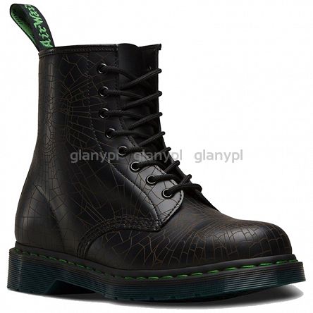 MARTENSY MODEL DR. MARTENS 1460 SKULL WEB LASER SMOOTH BLACK