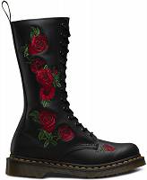 MARTENSY MODEL DR. MARTENS VONDA 1914 EMBROIDERED BLACK