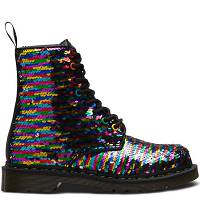 MARTENSY MODEL DR. MARTENS PASCAL SEQUIN RAINBOW - SILVER