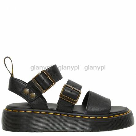 MARTENSY MODEL DR. MARTENS GRYPHON SHORE QUAD PLATFORM BLACK PISA