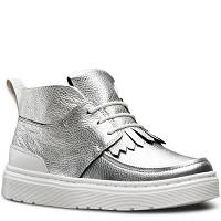 MARTENSY MODEL DR. MARTENS VIBE JEMIMA SILVER + WHITE