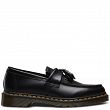 MARTENSY MODEL DR. MARTENS ADRIAN BLACK SMOOTH yellow stitching - 2