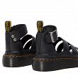 MARTENSY MODEL DR. MARTENS CLARISSA II SHORE QUAD PLATFORM BLACK MILLED NAPPA - 4