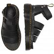 MARTENSY MODEL DR. MARTENS CLARISSA II SHORE QUAD PLATFORM BLACK MILLED NAPPA - 5