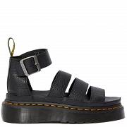 MARTENSY MODEL DR. MARTENS CLARISSA II SHORE QUAD PLATFORM BLACK MILLED NAPPA