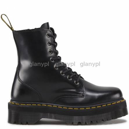 MARTENSY MODEL DR. MARTENS QUAD RETRO JADON BLACK POLISHED SMOOTH