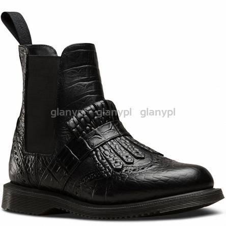 MARTENSY MODEL DR. MARTENS KENSINGTON TINA CROCO BLACK