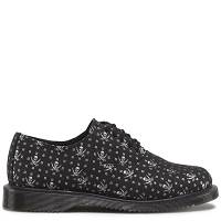 MARTENSY MODEL DR. MARTENS KENSINGTON BRIAR SKULL SILVER BLACK