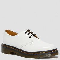 MARTENSY MODEL DR. MARTENS 1461 PATENT WHITE LAKIERKI