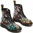 MARTENSY MODEL DR. MARTENS 1460 PASCAL 8 EYE BOOT WHITE+BLACK FLORAL MASH UP BACKHAND - 3