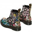 MARTENSY MODEL DR. MARTENS 1460 PASCAL 8 EYE BOOT WHITE+BLACK FLORAL MASH UP BACKHAND - 4
