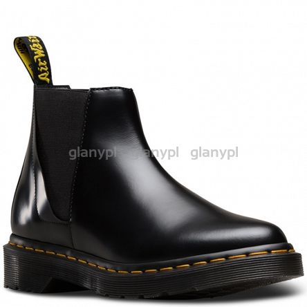 MARTENSY MODEL DR. MARTENS BIANCA BLACK POLISHED SMOOTH POINTED