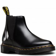 MARTENSY MODEL DR. MARTENS BIANCA BLACK POLISHED SMOOTH POINTED