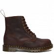 MARTENSY MODEL DR. MARTENS 1460 PASCAL WAXED FULL GRAIN LEATHER CHESTNUT BROWN - 2