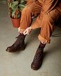 MARTENSY MODEL DR. MARTENS 1460 PASCAL WAXED FULL GRAIN LEATHER CHESTNUT BROWN - 10