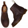 MARTENSY MODEL DR. MARTENS 1460 PASCAL WAXED FULL GRAIN LEATHER CHESTNUT BROWN - 7