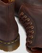 MARTENSY MODEL DR. MARTENS 1460 PASCAL WAXED FULL GRAIN LEATHER CHESTNUT BROWN - 5