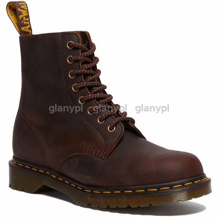 MARTENSY MODEL DR. MARTENS 1460 PASCAL WAXED FULL GRAIN LEATHER CHESTNUT BROWN