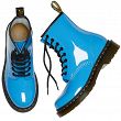 MARTENSY MODEL DR. MARTENS 1460 LAMPER PATENT MID BLUE LAKIERKI - 5