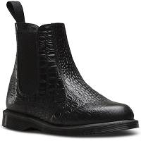 MARTENSY MODEL DR. MARTENS KENSINGTON FLORA CROCO BLACK