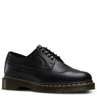 MARTENSY MODEL DR. MARTENS 3989 BROGUE BLACK SMOOTH YELLOW STITCH