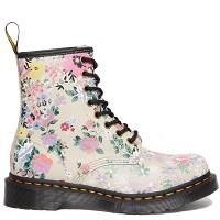 MARTENSY MODEL DR. MARTENS 1460 FLORAL MASH UP BACKHAND PARCHMENT BEIGE
