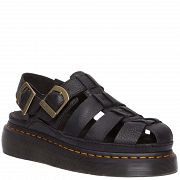 MARTENSY MODEL DR. MARTENS WRENLIE SHORE QUAD PLATFORM BLACK GRIZZLY